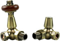 Traditional Thermostatic Corner TRV Radiator valves 1/2'' x 15mm Pack - KIVO