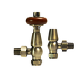 Traditional Thermostatic Corner TRV Radiator valves 1/2'' x 15mm Pack - KIVO